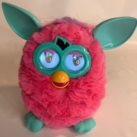 HASBRO FURBY 2012 ELECTRONIC TOY PINK/ TEAL - TESTED/WORKS NO PA-282 - Picture 1 of 4